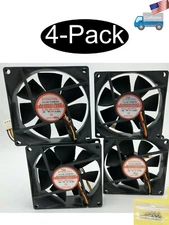 4-pack: NEW Evercool HIGH SPEED 80mm 3pin 5V DC Ball Bearing Cooling Case Fan
