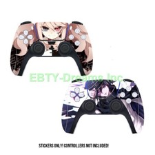 Set of 2 Danganronpa Anime Junko, Kokichi Oma SKIN STICKER DECAL PS5 Controller