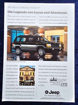 1994 Jeep Grand Cherokee Limited V8, Original Advertising