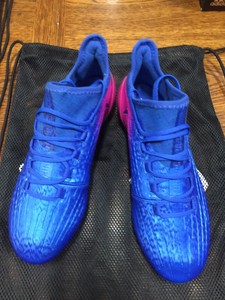 adidas x blue and pink