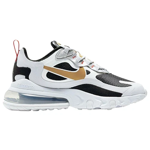 Nike Air Max 270 React Metallic Gold Swoosh
