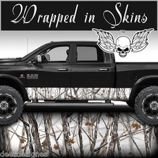 Snow Camo Rocker Panel Graphics Decal Wrap Truck Suv Camouflage Snowstorm
