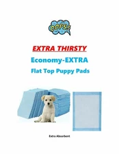 300 17x24" Extra Thirsty Flat Top Extra Absorbent Economy Puppy Piddle Pads 2x's
