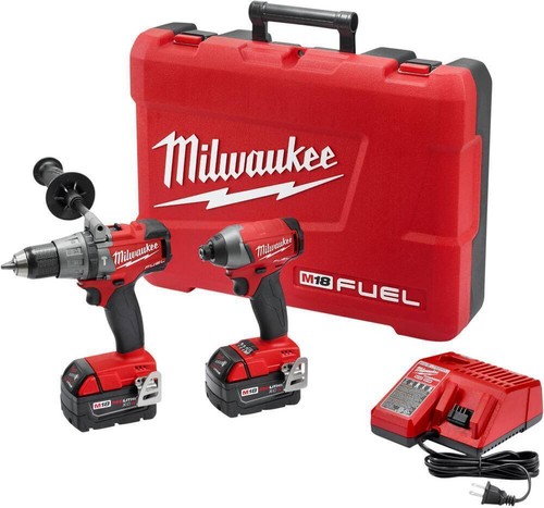Milwaukee 2897-22 M18 Fuel Power Tool Combo Kit - Red