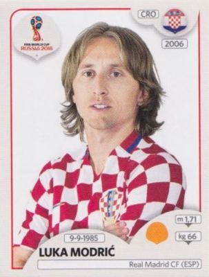Panini Sticker Fußball WM 2018 Russia Nr. 322: Luka Modric CRO Croatia Bild NEU