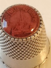 Vintage Disney World Pewter Thimble MINT CONDITION  box6