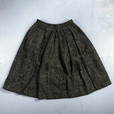 Haut THICK Original Vintage Wool Pleated Skirt Rockabilly 1960s 50s 60s Wolle
