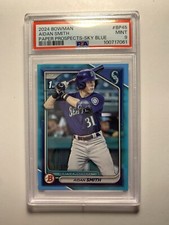 2024 Bowman Baseball AIDAN SMITH 1st Sky Blue Paper /499 PSA 9 MARINERS BP-45 RC