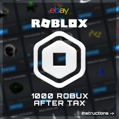 ROBUX 1000 (AFTER TAX) 💵 CHEAP & SAFE 🔒 ROBLOX | eBay