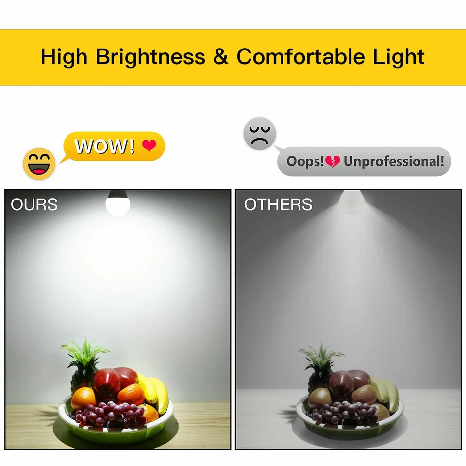 4X E26 RGB LED Bulbs Magic Color Changing Lighting Decor Light IR Remote Control - Image 4 of 4