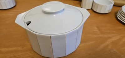 Rosenthal Studio Linie Polygon Weißgold Deckel Servierschale Wirkkala MCM euc