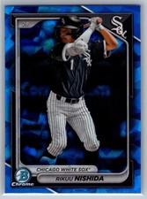 2024 Bowman Chrome Sapphire Rikuu Nishida #BCP-188 Chicago White Sox