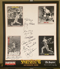 1998 SportsFest Philadelphia Autograph Card 8 Sigs 4 HOF SIGNED Ron Mix