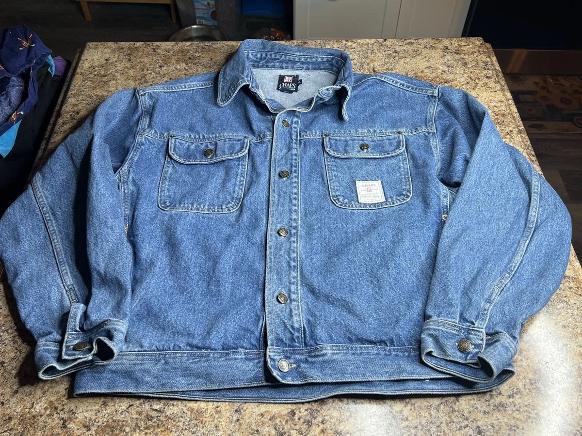 Chaps Blue Denim Coats, Jackets & Vests for Men for Sale | Shop