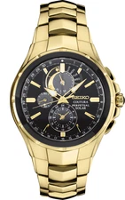 Seiko Coutura Perpetual Solar Alarm Chronograp Mens Watch SSC700
