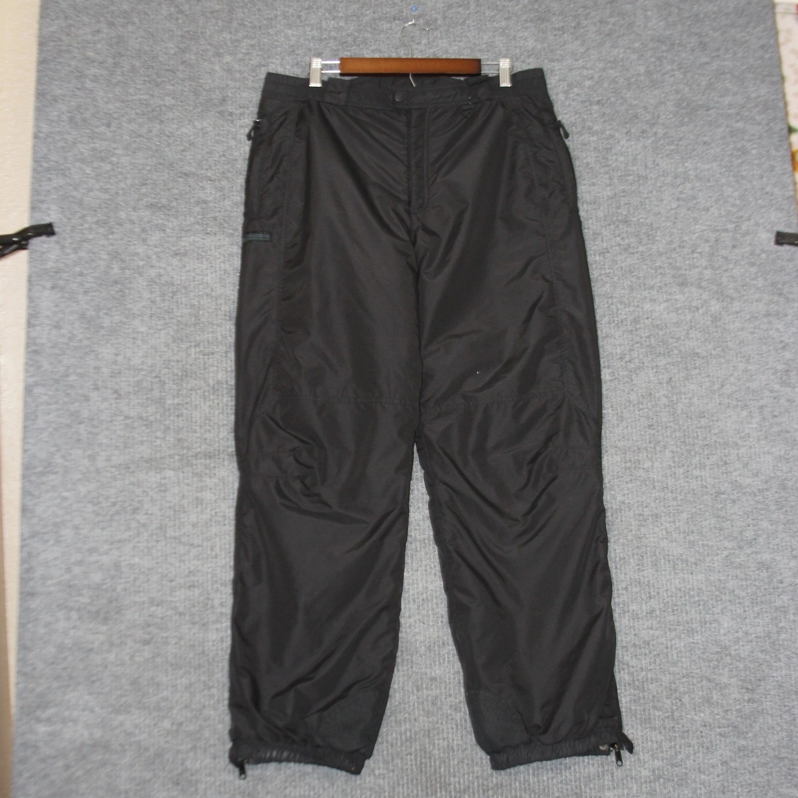 Columbia Snow Pants Mens M Black Insulated Ski Snowboard SM 8220 Nylon