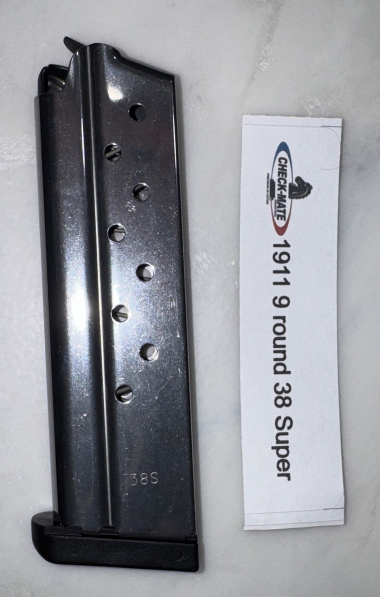 1911 Check-Mate Ind. 1911 38 Super 9 Round Replacement Magazine