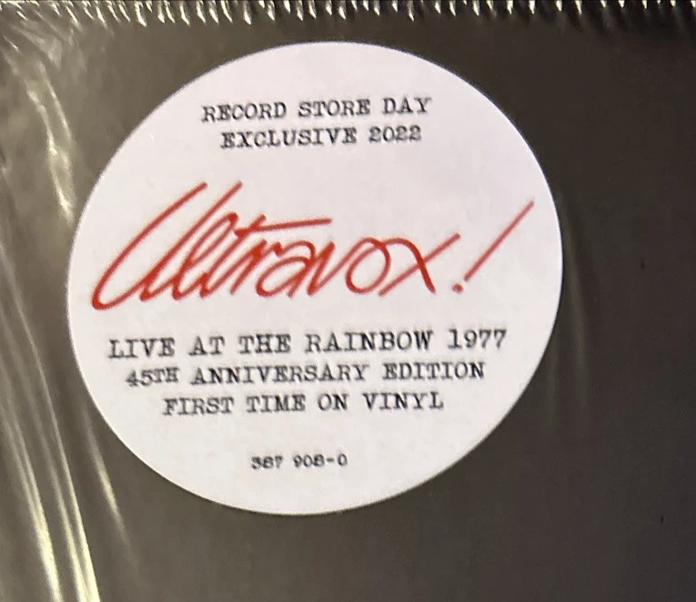 Ultravox! - Live At The Rainbow 1977 - 45th Anniv. Record Store Day 2022 - NM - Image 2 of 4