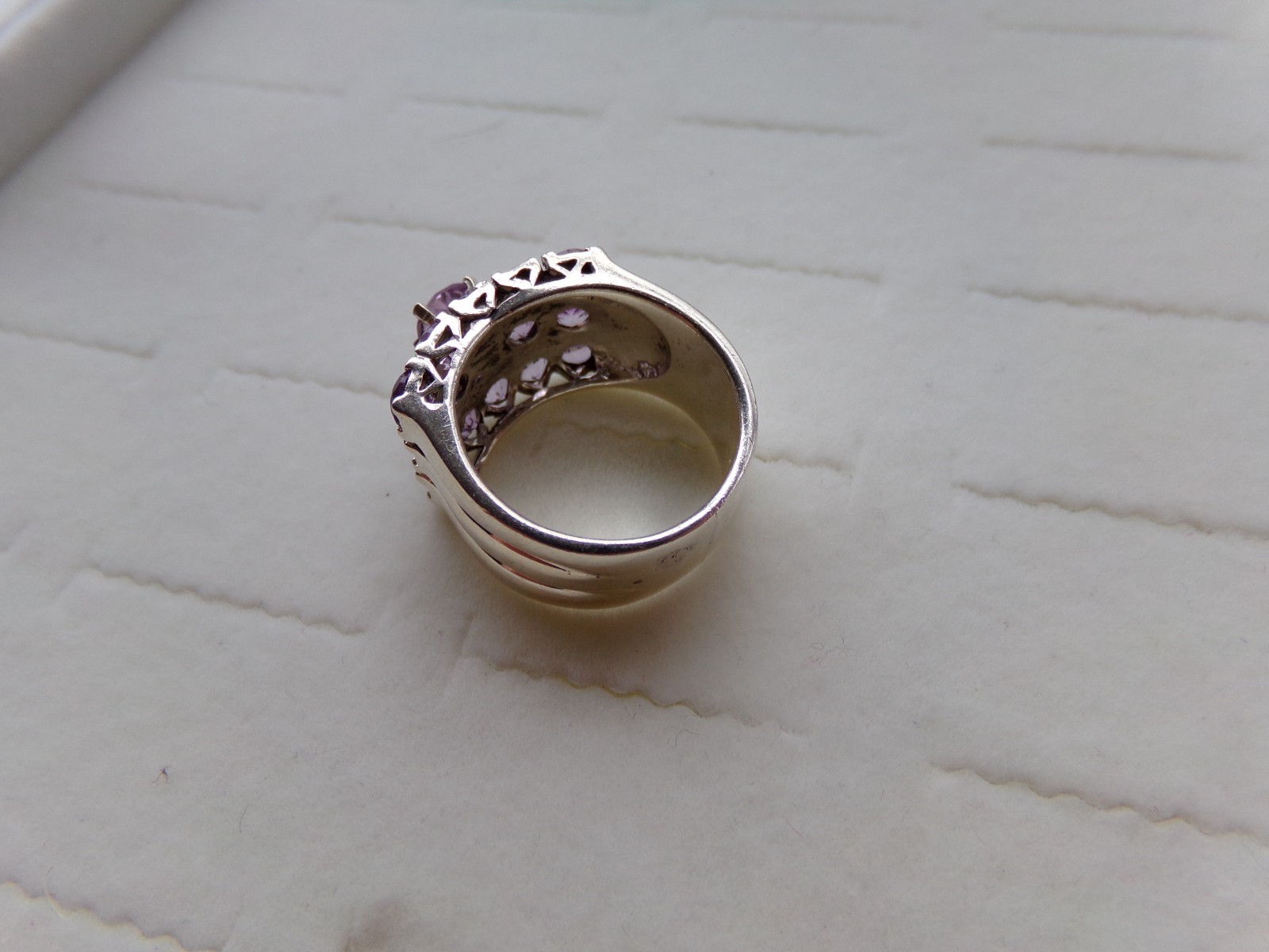 Amethyst Solid Sterling Silver 925 Ring Size 9.25… - image 7