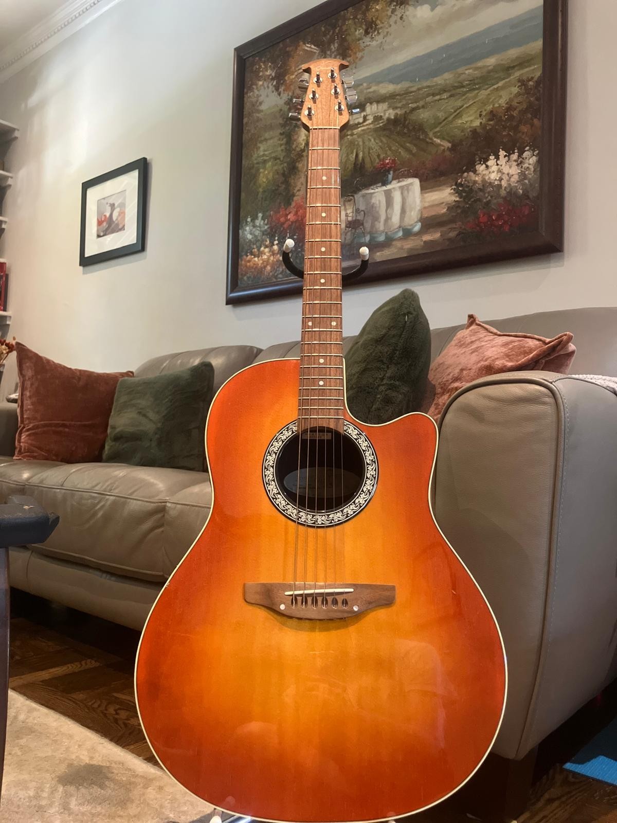 Ovation Standard Balladeer Acoustic-Electric Guitar + Hard Case, Original Owner