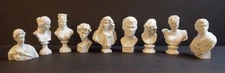 Wakauto Mini Resin Statue Nordic Figurines Decoration Ornament 9 Piece Sculpture