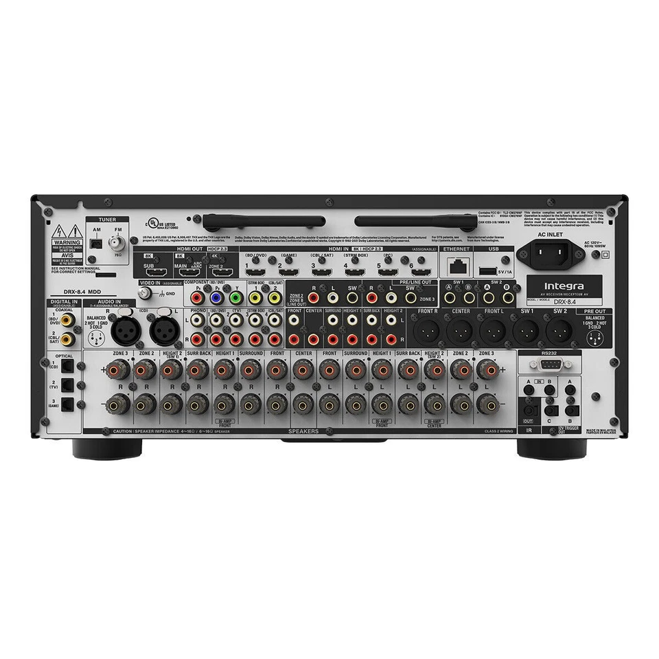 Integra DRX-8.4 11.4 Channel Network Home Theater A/V Receiver w/ Dolby Open Box - Image 2 of 4