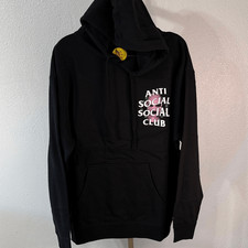 Anti Social Social Club x Sad boys - Black Hoodie with Pink Text