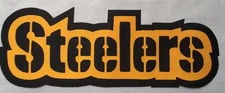 HUGE STEELERS IRON-ON PATCH - 3.5" x 10"  MANY COLORS AVAILABLE!!