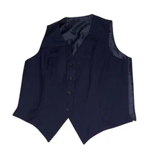 Saddleseat Reversible Vest Women’s 38 Navy Burgundy 4 Button Equestrian