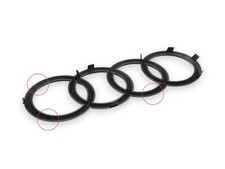 Anelli originali Audi A1 A3 A4 A5 A6 A7 emblema segno anteriore griglia nera