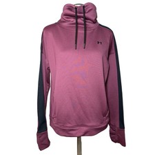 Under Armour Featherweight Cowl Neck Women s Sweatshirt Medium Burgundy