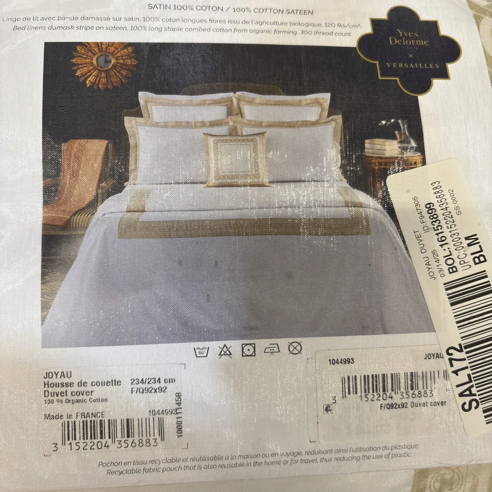 Yves Delorme House De couette Duvet Cover. Retail $595 - Image 3 of 4