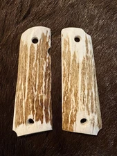 1911 Elk Antler Grips | Stag | Standard Full Size | Handmade | Premium A Grade
