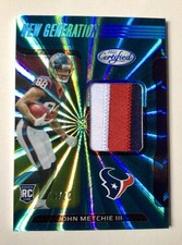 2022 Panini Certified John Metchie III New Generation 10/20 Aqua Marine
