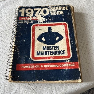 Vintage Humble Oil & Refiners Co Service Guide Foreign  And Domestic 1970