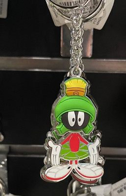Six Flags Magic Mountain Looney Tunes Marvin The Martian 3D Figure Keychain