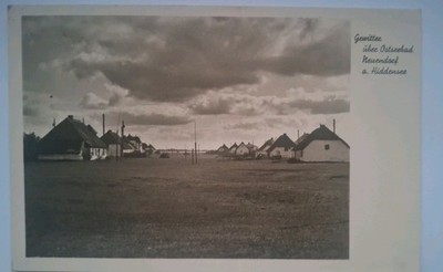 Thunderstorm over Baltic Sea resort Neuendorf on Hiddensee, 1938