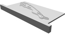 Targa Logo Giaguaro Auto con Supporto Stampata 3D Decorazione Scrivania