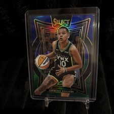 2025 WNBA Select Courtney Williams Blue & Green Prizm #23 /349 Minnesota Lynx
