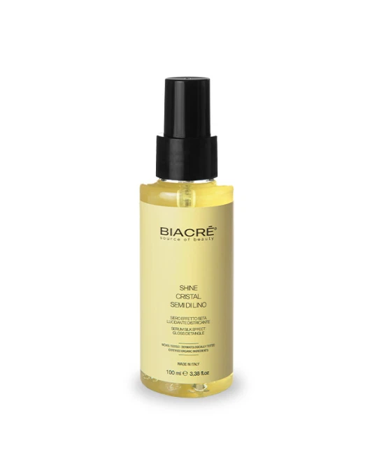 Biacre Source of Beauty Shine Cristal Semi Di Lino Serum 100ml Made in Italy New