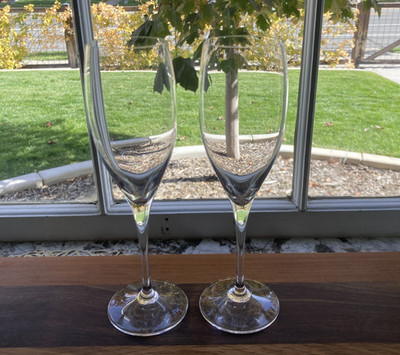(2) Riedel Overture Fluted Champagne Glass