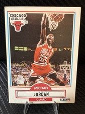 Michael Jordan 1990 Fleer #26 Chicago Bulls HOF Vintage NBA Basketball Card EX