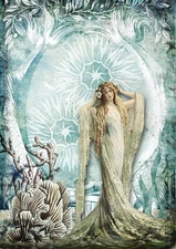 Decoupage Queen - Decoupage Rice Paper A4 - Sea Queen