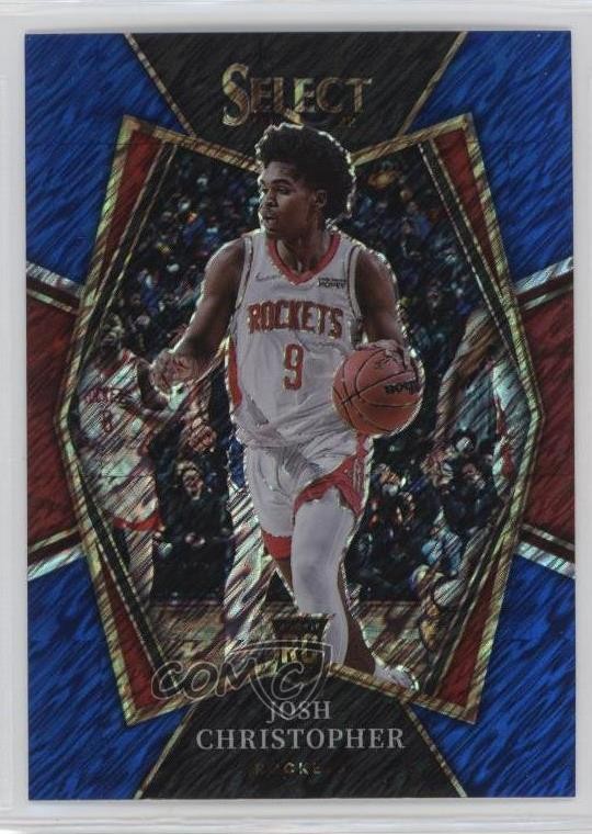 2021 Panini Select Premier Level Blue Shimmer Prizm Josh Christopher #133 0it8