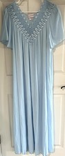 Shadowline Women's Size Large Beloved 55 Flutter Sleeve Long Nightgown