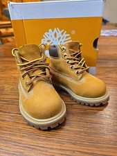 Timberland 12809 Toddler Waterproof Leather Boot Premium Wheat Size 4