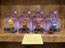 FNAF Five Nights at Freddy's 2" Creepy Cuties Mini Full Set Chica Foxy Bonnie