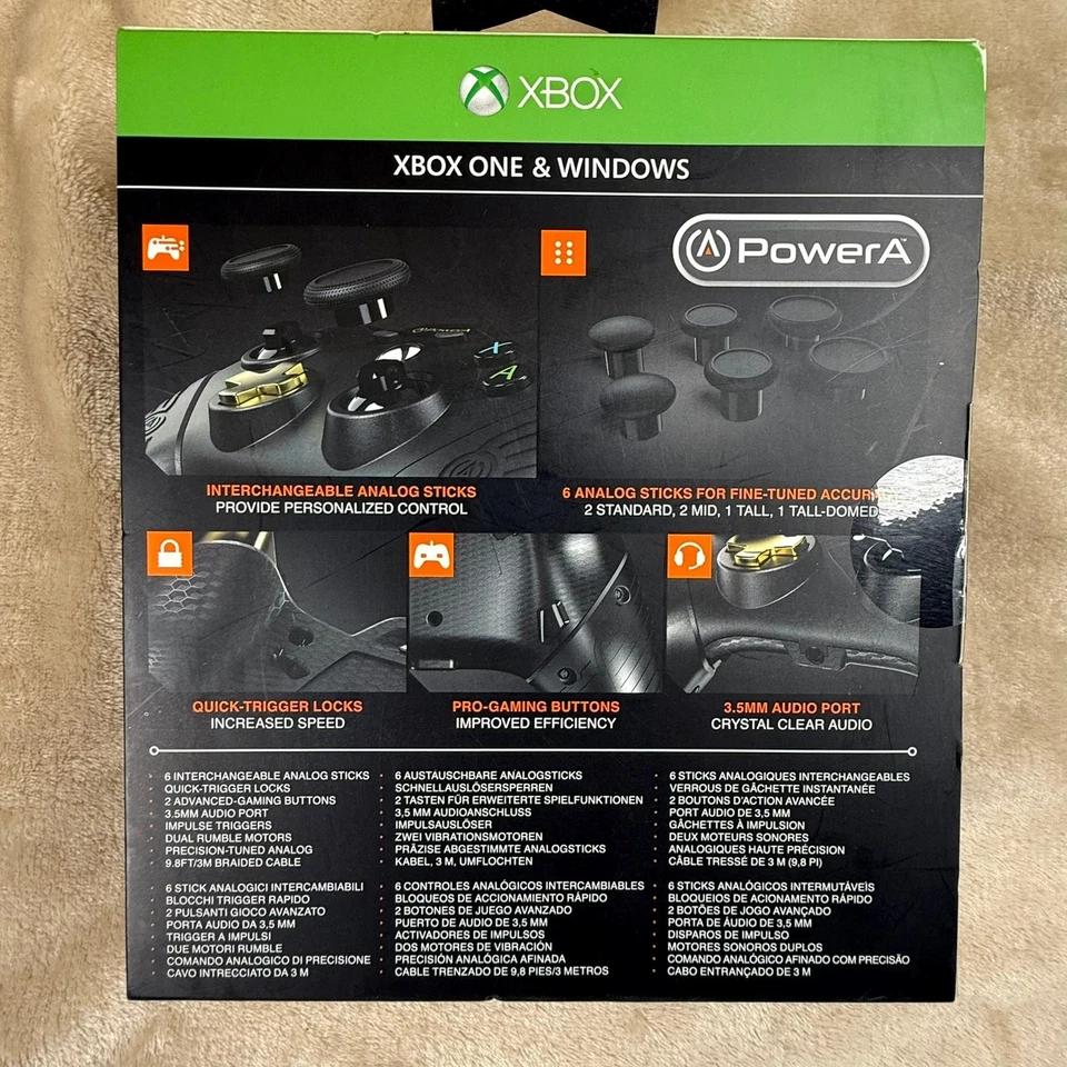 PowerA Fusion Wired Controller Xbox One & Windows Gaming PC USB Cable NEW - Image 3 of 4