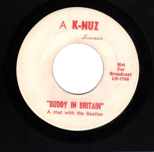 Beatles (Buddy McGregor) "Buddy In Britain"1965 US KNUZ Radio Beatles Tribute 45
