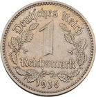 German Reich 1 Reichsmark 1936 4.8g Original Coin #ZAS56
